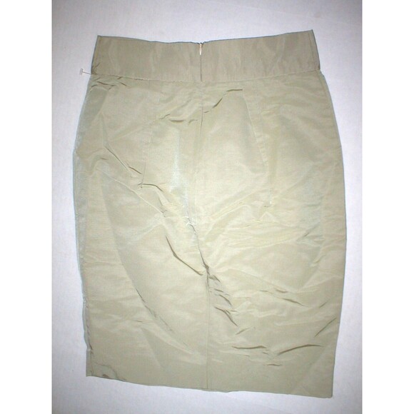 New Womens Designer RED Valentino Skirt 42 4 NWT Sable Light Brown Work Bow Ital - Picture 3 of 4